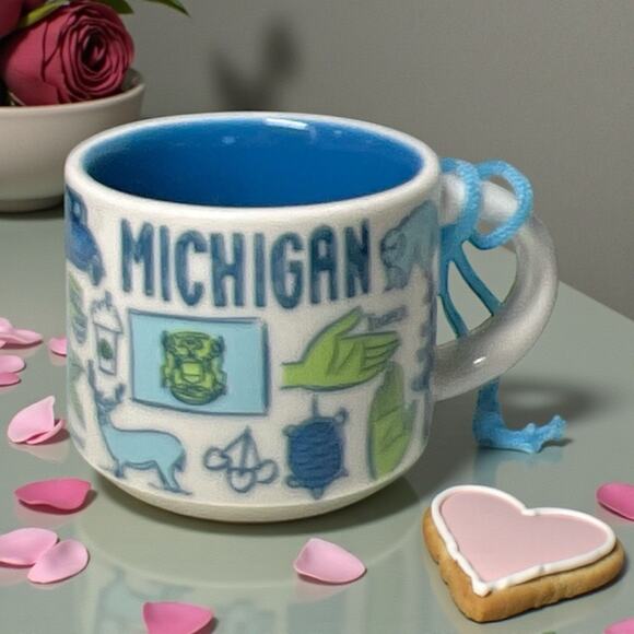 Starbucks Michigan Been There 2oz ORNAMENT Mug MINI NWT Box – NOT FULL SIZE - Picture 3 of 10